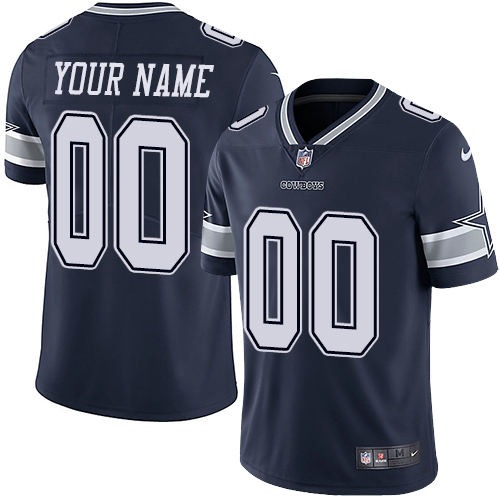 Cowboys Customized Navy Blue Vapor Untouchable Limited Stitched Jersey - Zenithce