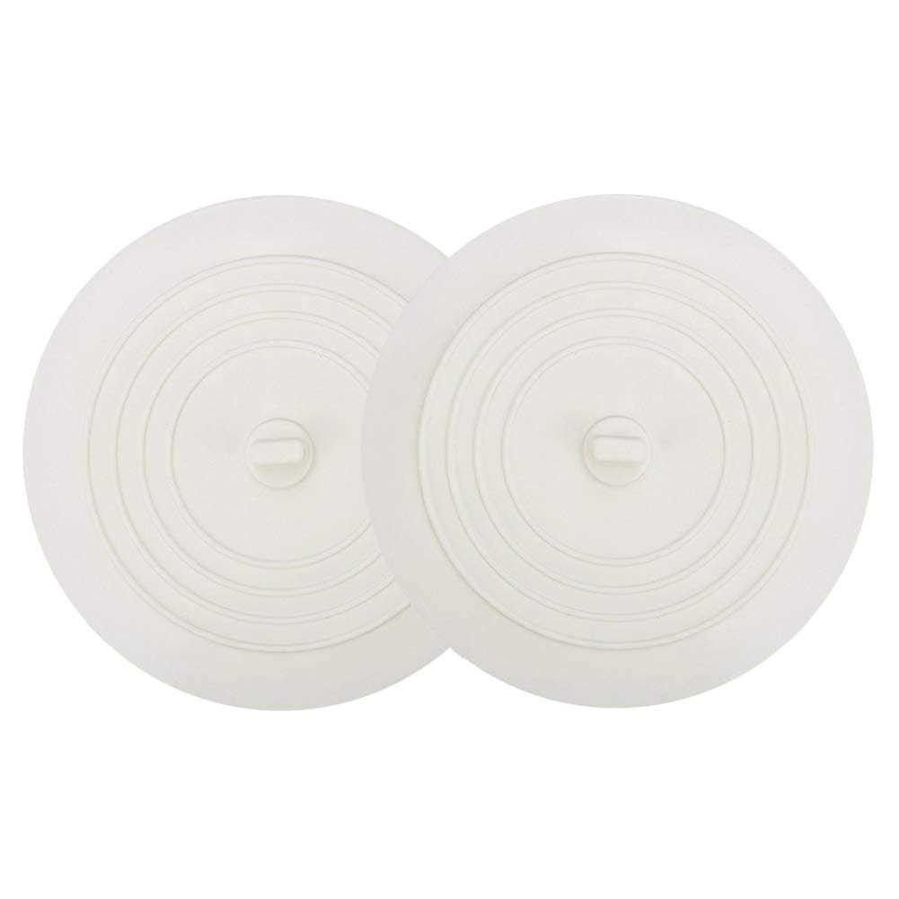 V-top Drain Plug 2 Pack, 6 inches Large Silicone Tub Stopper Hair Stopper Flat Suction Cover for Kitchen Bathroom and Laundry - Zenithce