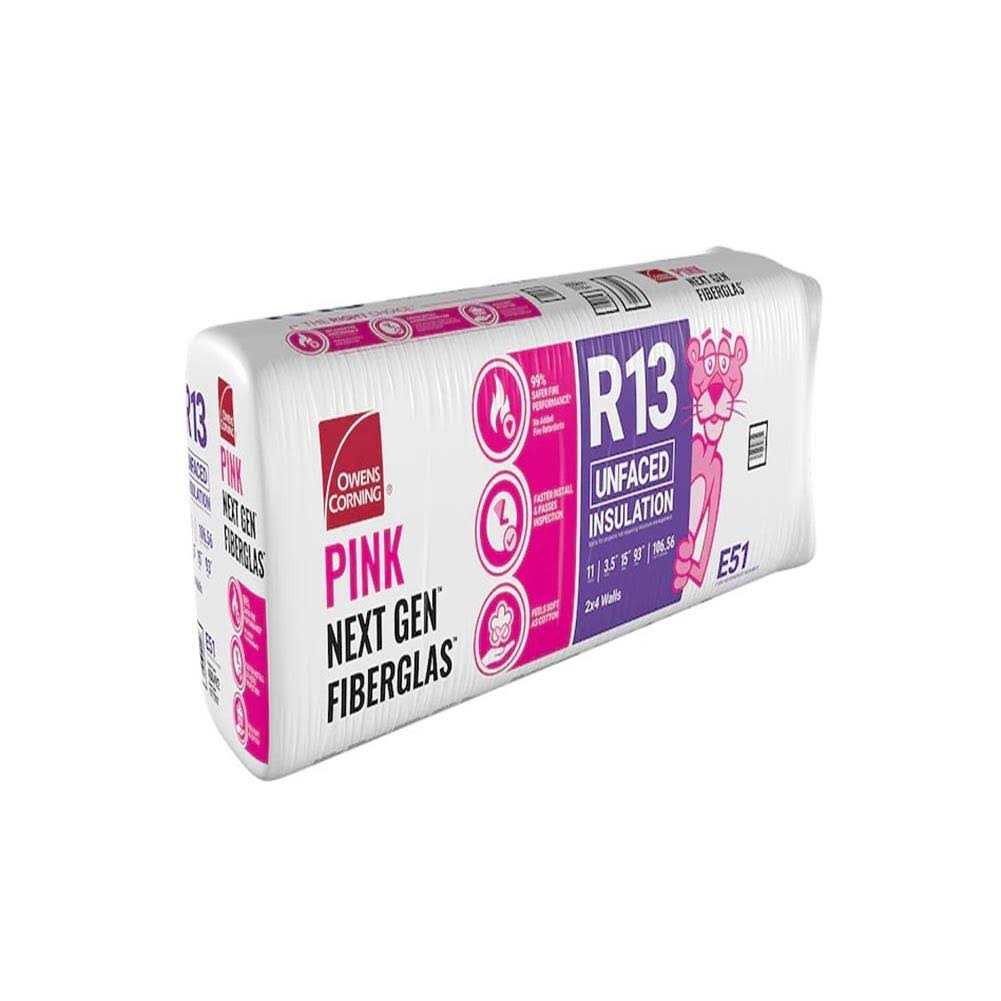 Owens Corning R-13 Kraft Faced Fiberglass Insulation Batt 23 in. x 93 - Zenithce
