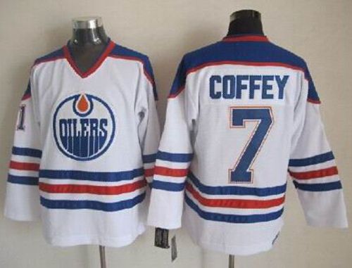 Oilers #7 Paul Coffey White CCM Throwback Stitched Jersey - Zenithce