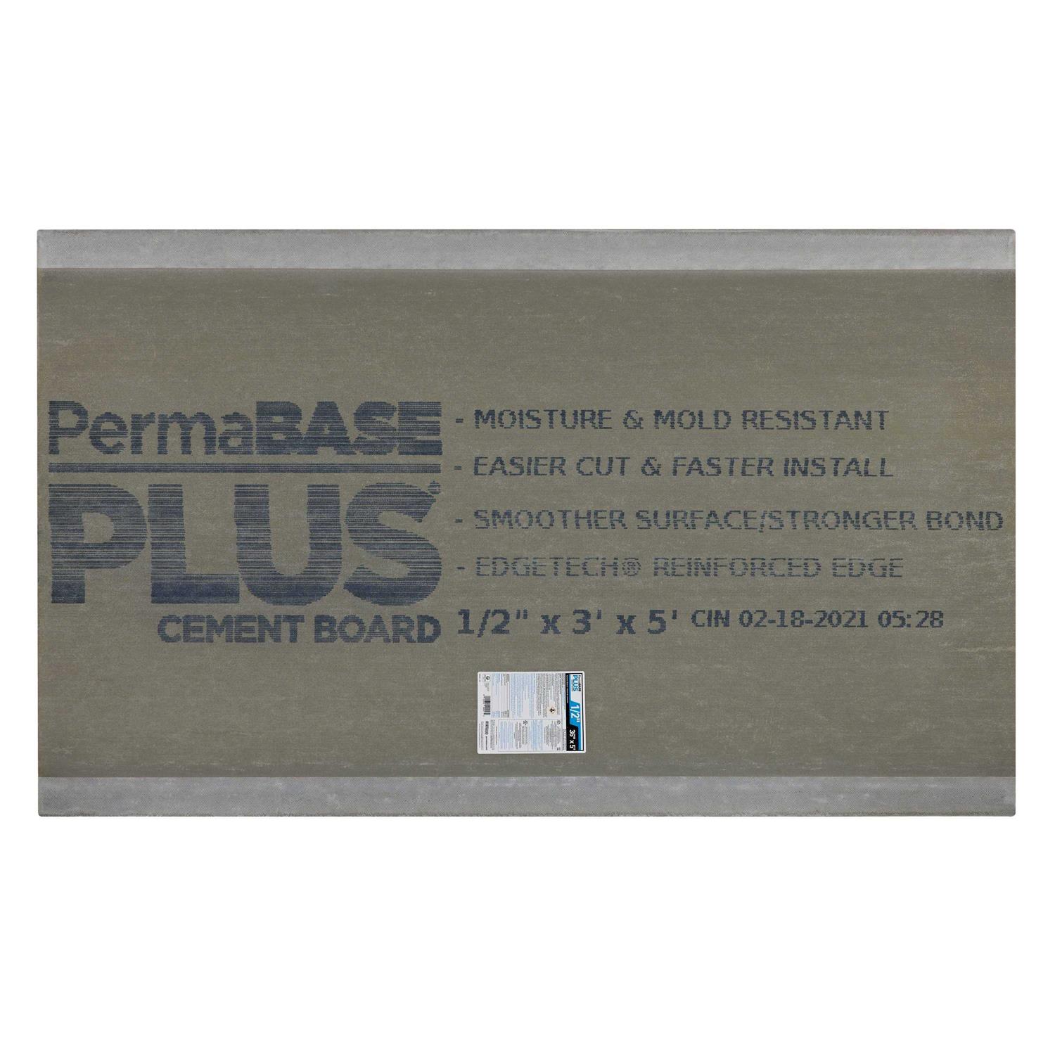 Permabase 1/2 in. x 4 ft. x 8 ft. Cement Board - Zenithce
