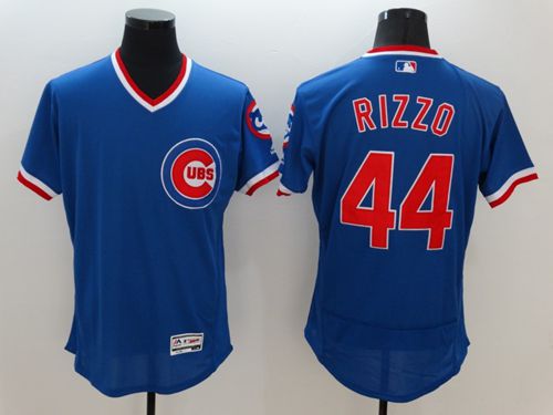 Cubs #44 Anthony Rizzo Blue Flexbase Authentic Collection Cooperstown Stitched Jersey - Zenithce