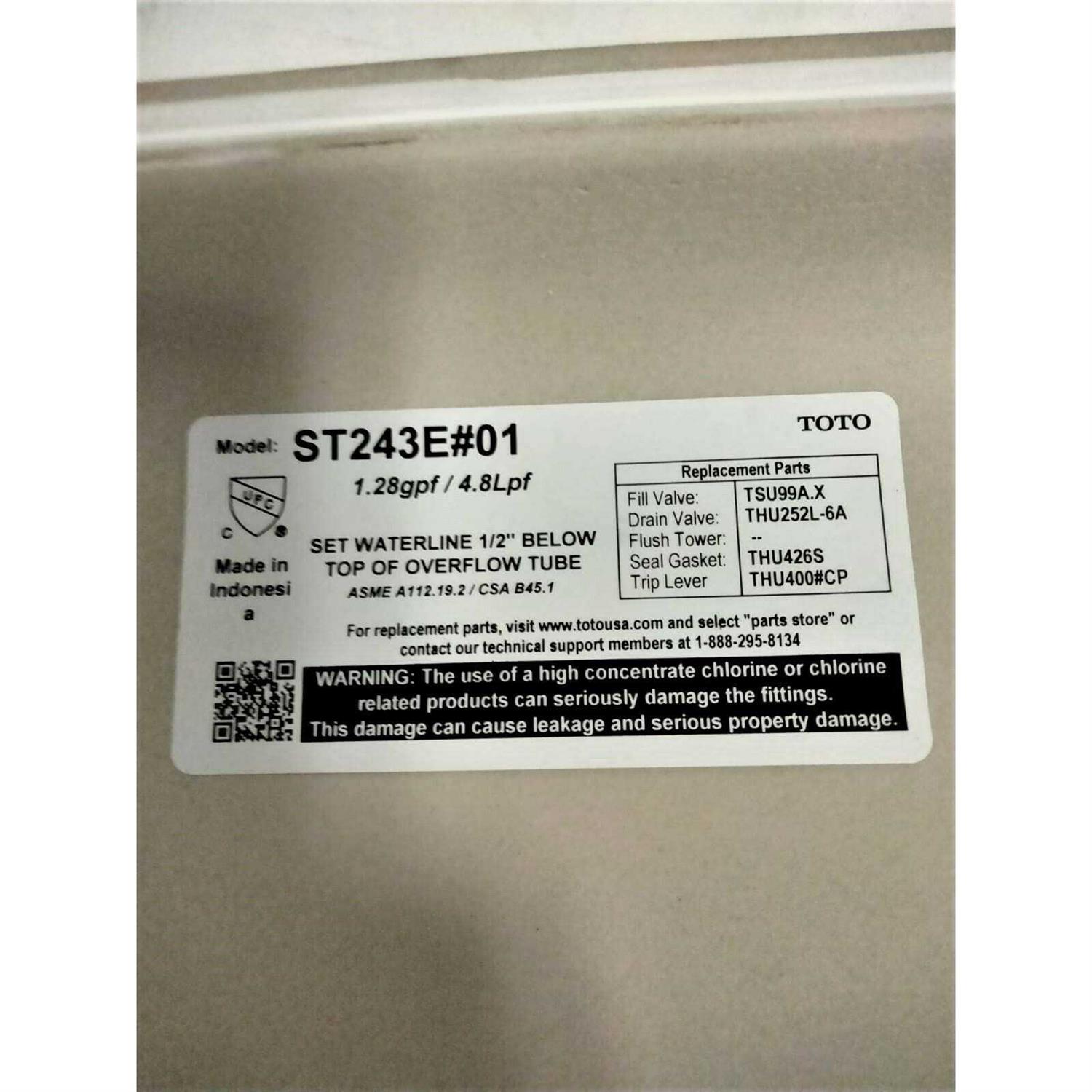 TOTO Eco UltraMax 1.28 GPF One Piece Round Toilet MS853113E# - Zenithce