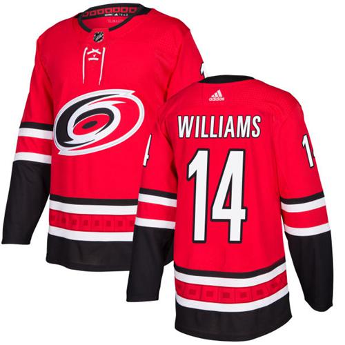 Carolina Hurricanes #14 Justin Williams Red Stitched Adidas Jersey - Zenithce