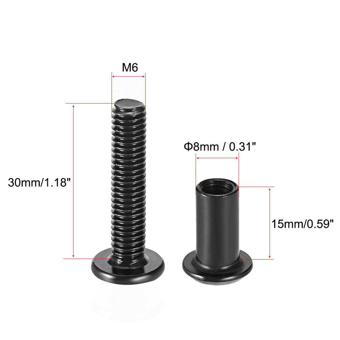 Harfington Screw Post Binding Bolts Leather Fastener - Zenithce