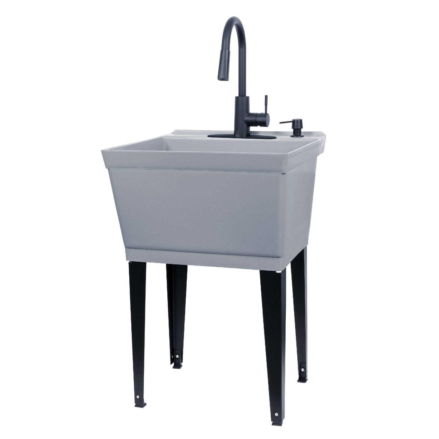 Tehila Utility Sink High-Arc Faucet Laundry - Zenithce