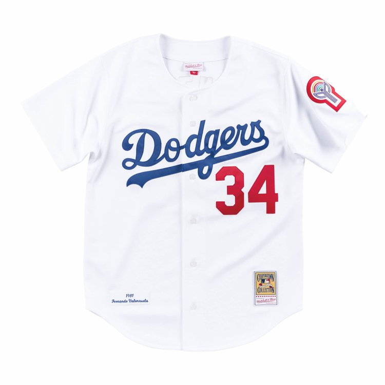 Los Angeles Dodgers #34 Fernando Valenzuela Stitched Baseball Jersey - Zenithce