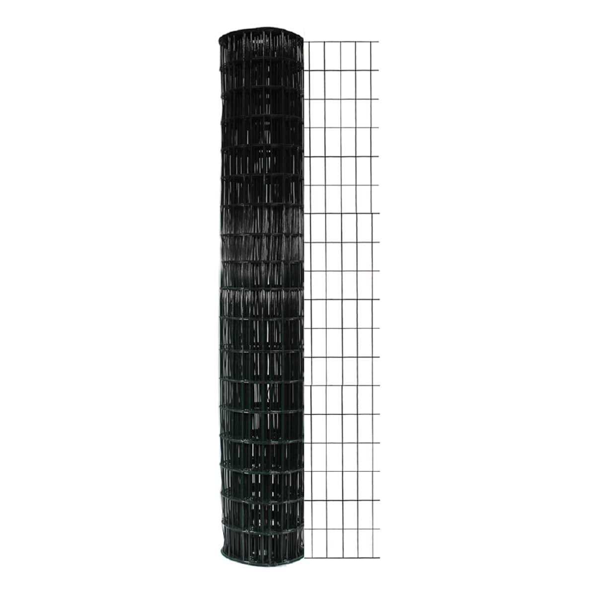 Garden Craft 50-ft x 4-ft Black Steel Welded Wire Rolled Fencing with Mesh Size 2-in x 3-in - Zenithce