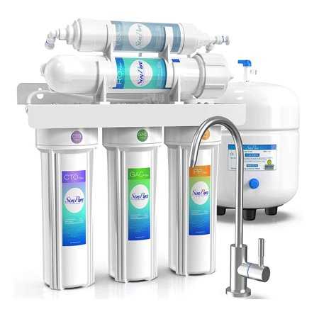 Simpure Reverse Osmosis System 600 GPD Tankless Under Sink Water Filter System with Faucet - Zenithce