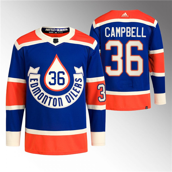 Edmonton Oilers #36 Jack Campbell 2023 Royal Heritage Classic Primegreen Stitched Jersey - Zenithce