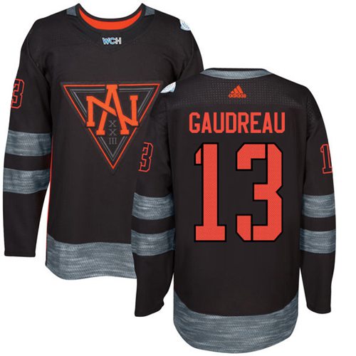 Team North America #13 Johnny Gaudreau Black 2016 World Cup Stitched Jersey - Zenithce