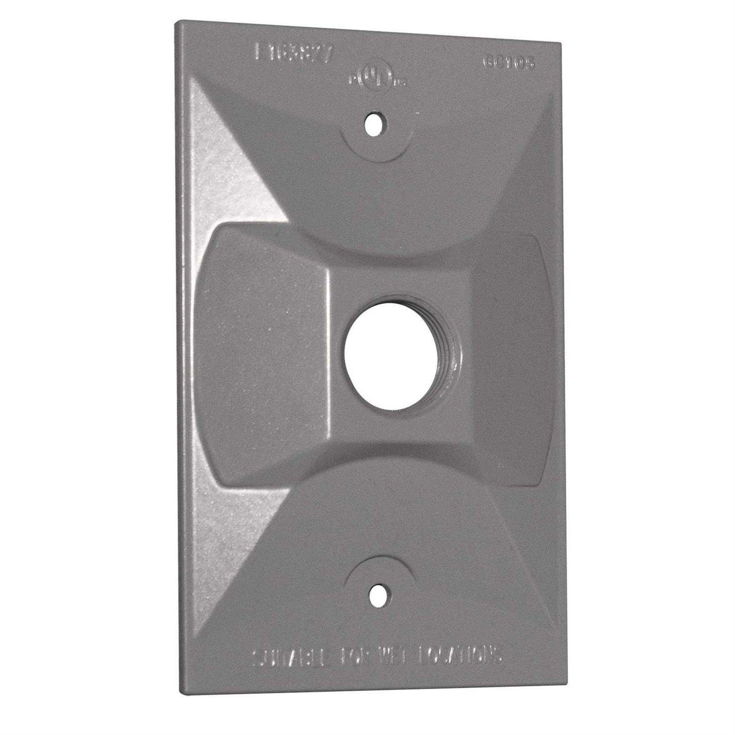Sigma Engineered Solutions Rectangle Die-Cast Metal 2 gang Weatherproof Cover - Zenithce