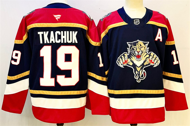 Florida Panthers #19 Matthew Tkachuk Black 2024-25 Home With A Patch Stitched Jersey - Zenithce