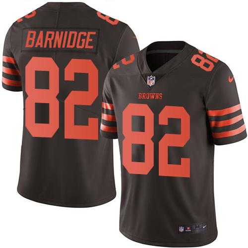 Browns #82 Gary Barnidge Brown Stitched Limited Rush Nike Jersey - Zenithce