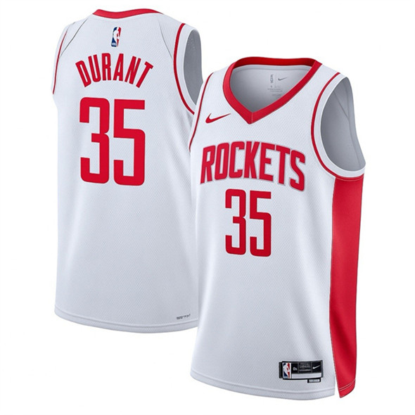 Houston Rockets #35 Kevin Durant White Association Edition Stitched Jersey - Zenithce