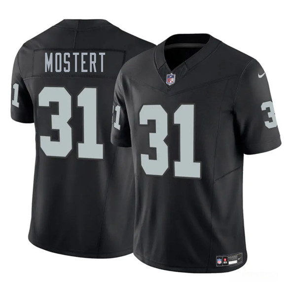 Las Vegas Raiders #31 Raheem Mostert Black 2025 F.U.S.E. Vapor Stitched Jersey - Zenithce