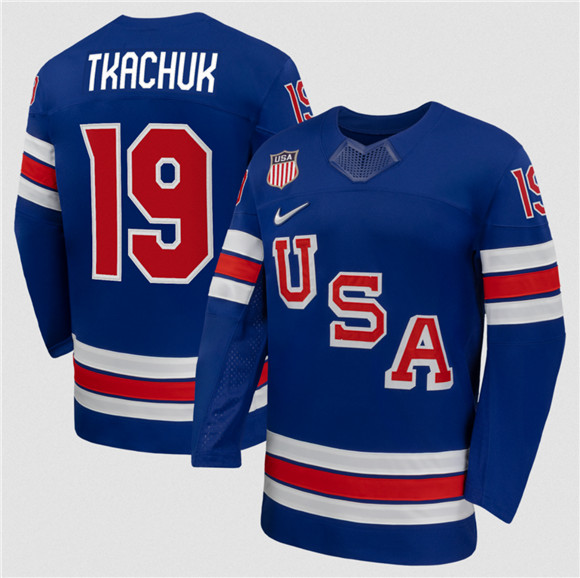 USA #19 Matthew Tkachuk Royal 2026 Stitched Jersey - Zenithce