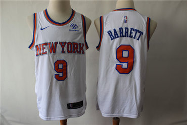 Knicks 9 R.J. Barrett White City Edition Swingman Jersey - Zenithce