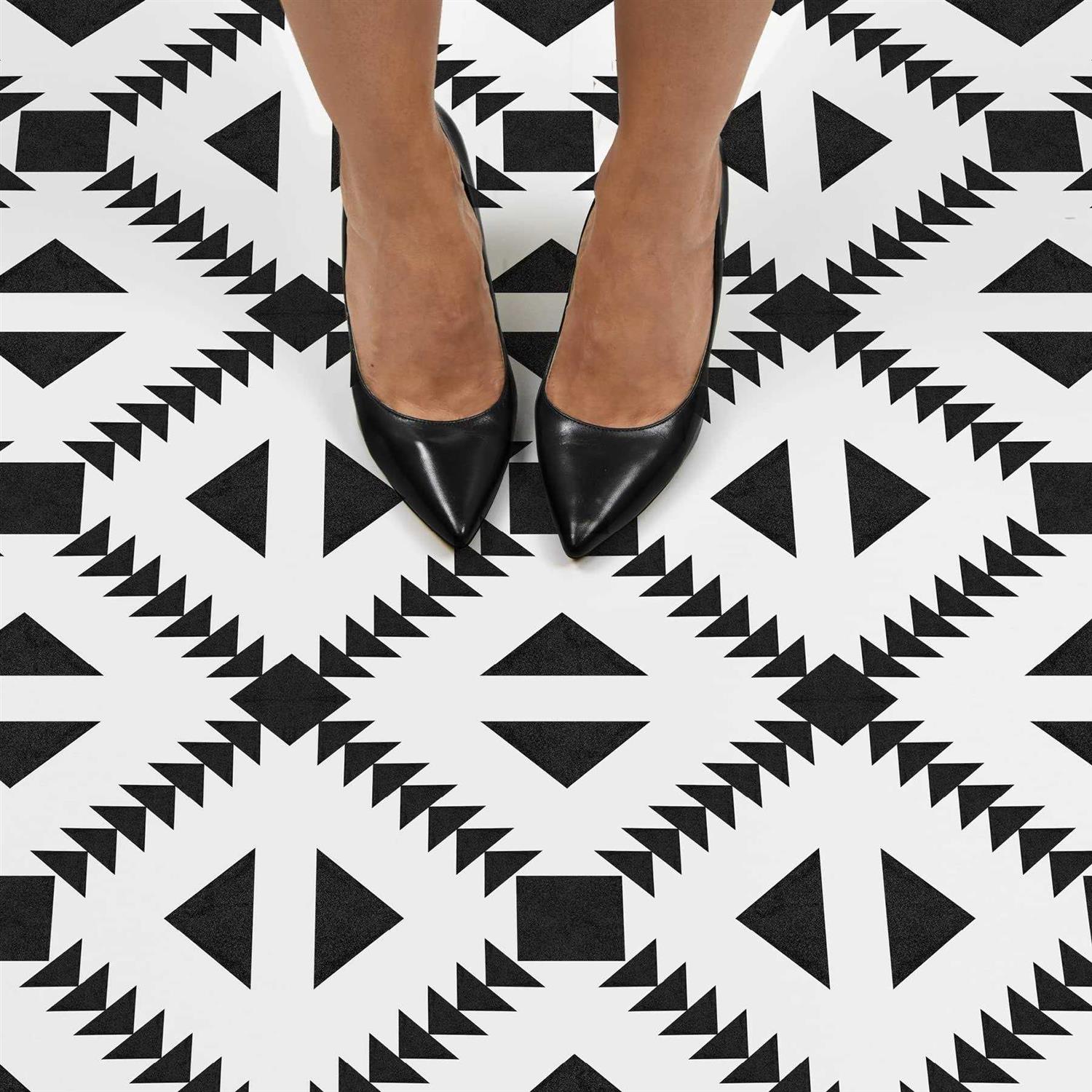Floorpops Opaline Raven Peel & Stick Floor Tile Bundle FPB4990 - Zenithce