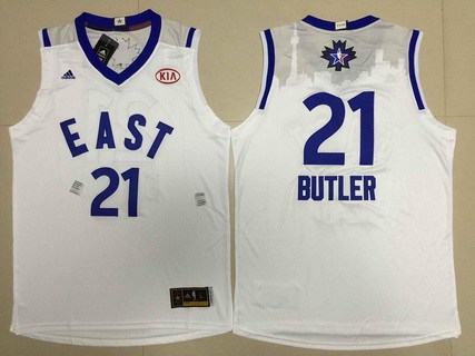 2015-16 Eastern All-Stars #21 Jimmy Butler Revolution 30 Swingman White Jersey - Zenithce