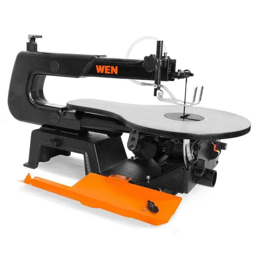 WEN 16 in. Variable Speed Scroll Saw with Easy-Access Blade Changes and Work Light - Zenithce