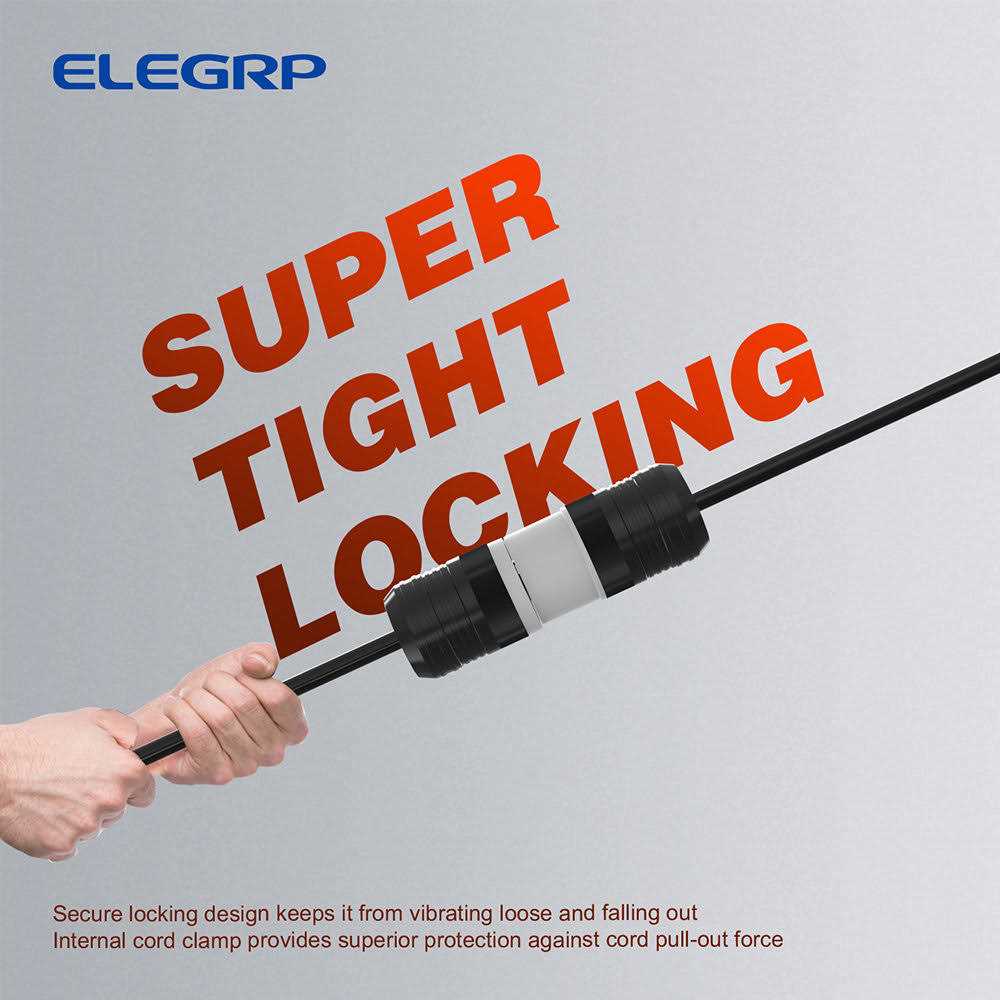 ELEGRP 30 Amp 125-Volt NEMA L5-30P Locking Plug - Zenithce