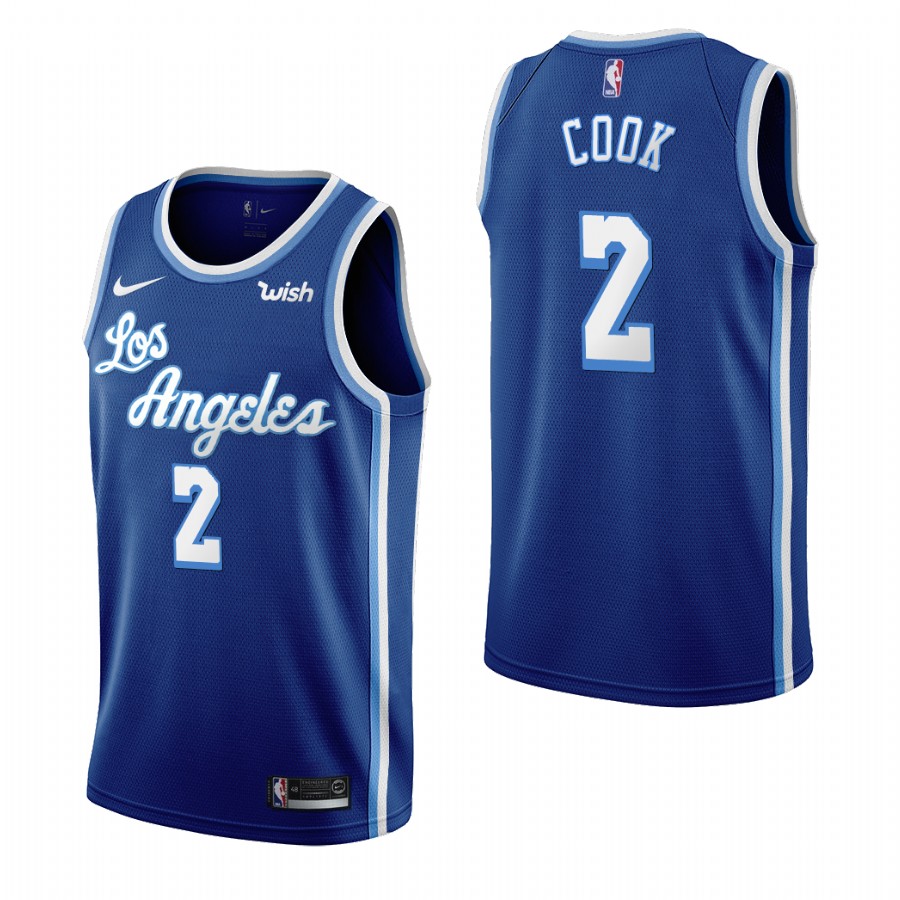 Los Angeles Lakers #2 Quinn Cook Blue 2019-20 Classic Edition Stitched Jersey - Zenithce