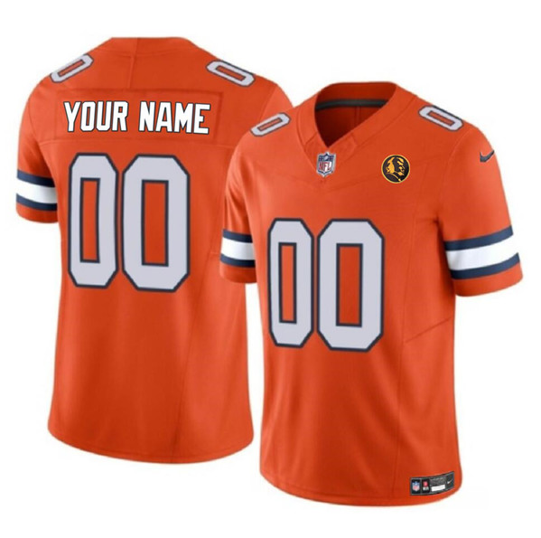 Denver Broncos Custom Orange 2023 F.U.S.E. With John Madden Patch Vapor Limited Stitched Jersey - Zenithce
