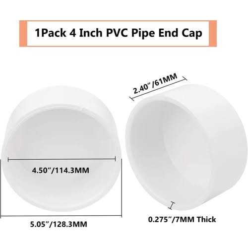 Lswteiz Pvc Pipe End Cap Fitting Schedule 40 Furniture Grade Pvc Pipe End Cap Plug Adapter - Zenithce