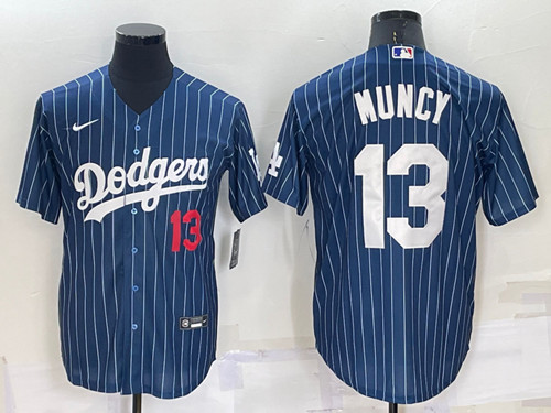 Los Angeles Dodgers #13 Max Muncy Navy Cool Base Stitched Baseball Jersey - Zenithce