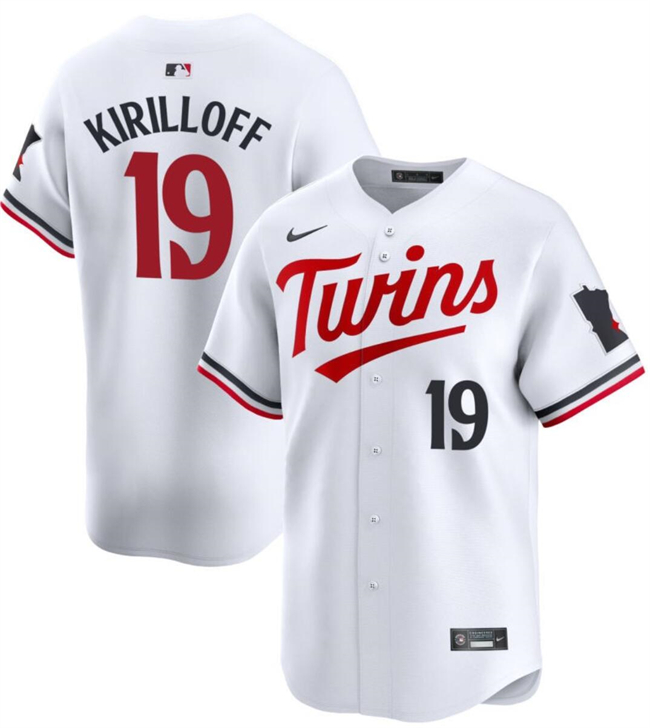 Minnesota Twins #19 Alex Kirilloff White 2024 Home Limited Stitched Jersey - Zenithce