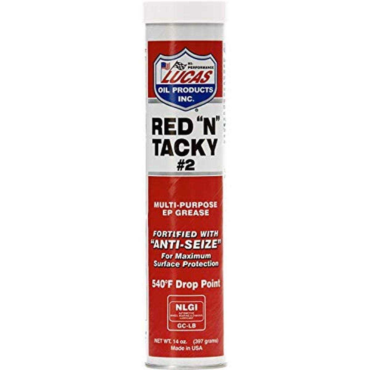 Lucas Oil Red N Tacky Grease - Zenithce