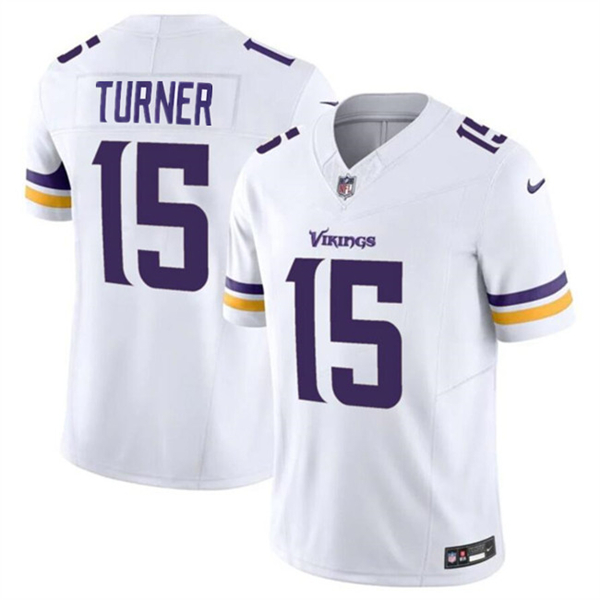 Minnesota Vikings #15 Dallas Turner White 2024 Draft F.U.S.E. Vapor Untouchable Limited Stitched Jersey - Zenithce