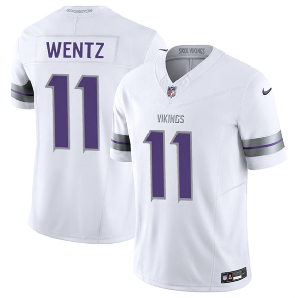 Minnesota Vikings #11 Carson Wentz White 2025 F.U.S.E. Winter Warrior Limited Football Stitched Jersey - Zenithce