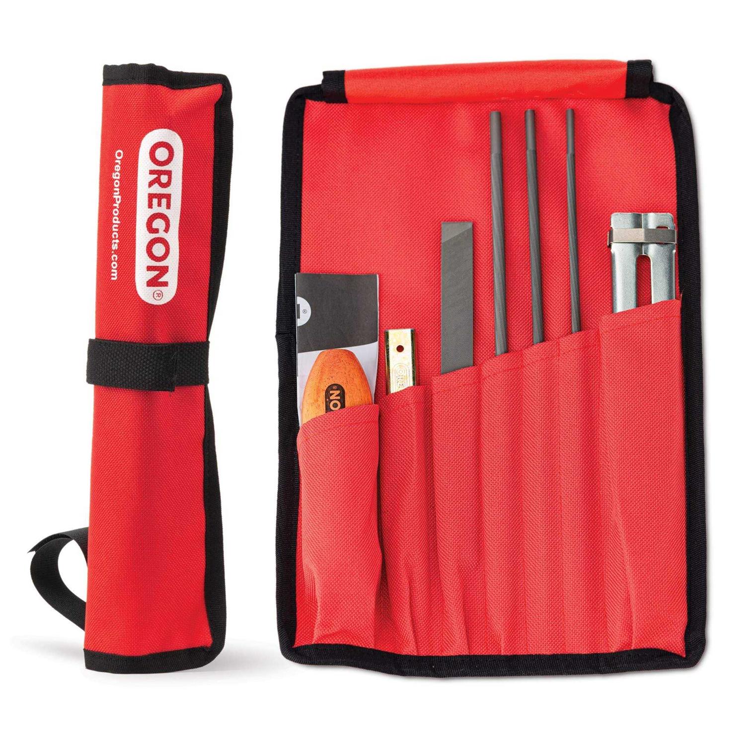 Oregon Universal Chainsaw Field Sharpening Kit Includes 5/32-Inch, 3/16-Inch, and 7/32-Inch Round Files - Zenithce