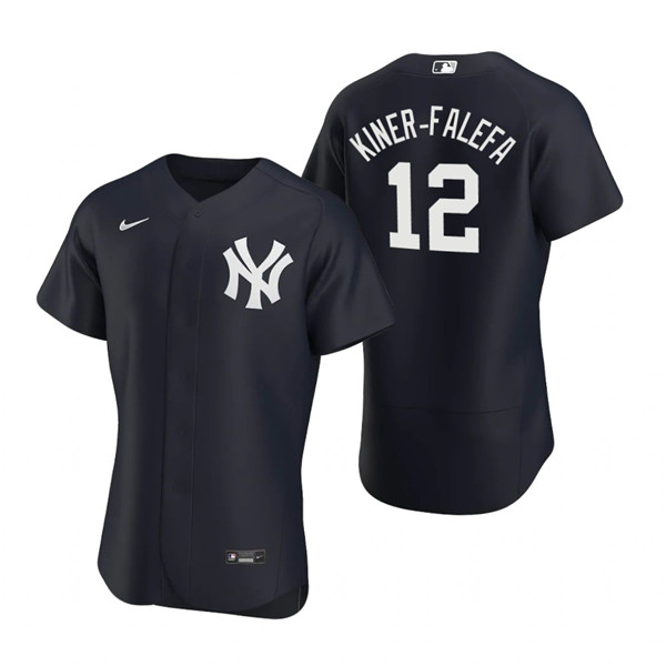 New York Yankees #12 Isiah Kiner-Falefa Black Flex Base Stitched Jersey - Zenithce
