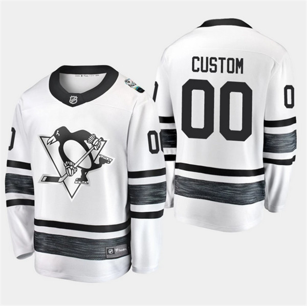 Pittsburgh Penguins Custom 2019 NHL All-Star White Stitched Jersey - Zenithce