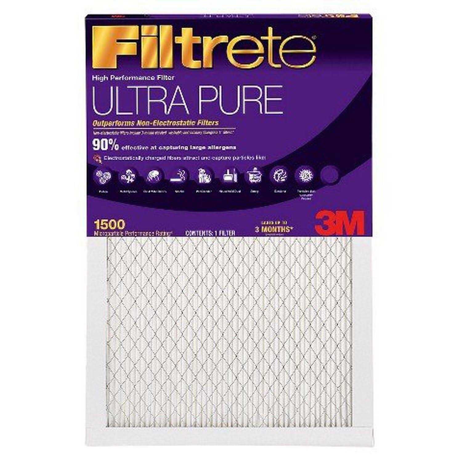 Filtrete Ultra Allergen 2X Bacteria Virus Filter - Zenithce