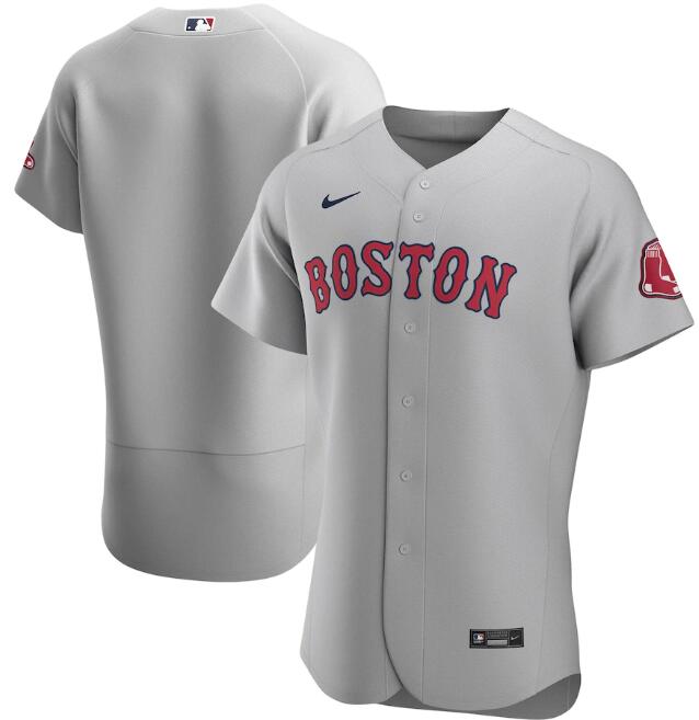 Boston Red Sox Grey Flex Base Stitched Jersey - Zenithce