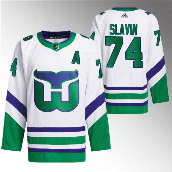 Carolina Hurricanes #74 Jaccob Slavin White 2023 24 Stitched Jersey - Zenithce