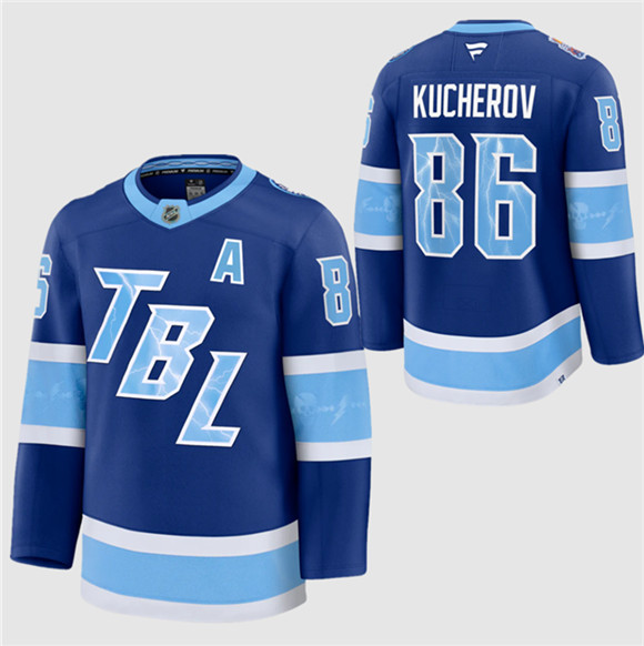 Tampa Bay Lightning #86 Nikita Kucherov Blue 2026 Stadium Series Stitched Jersey - Zenithce