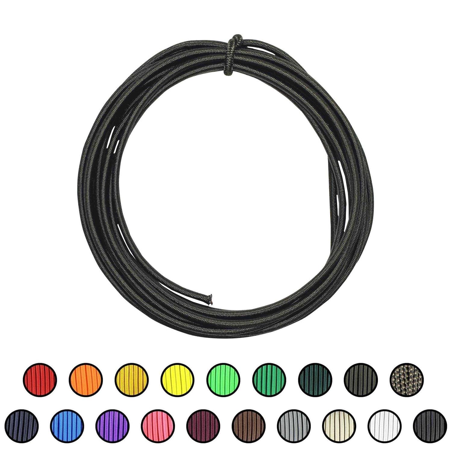 Sgt Knots Marine Grade Shock Cord 100% Stretch Dacron Polyester Bungee for DIY Projects - Zenithce