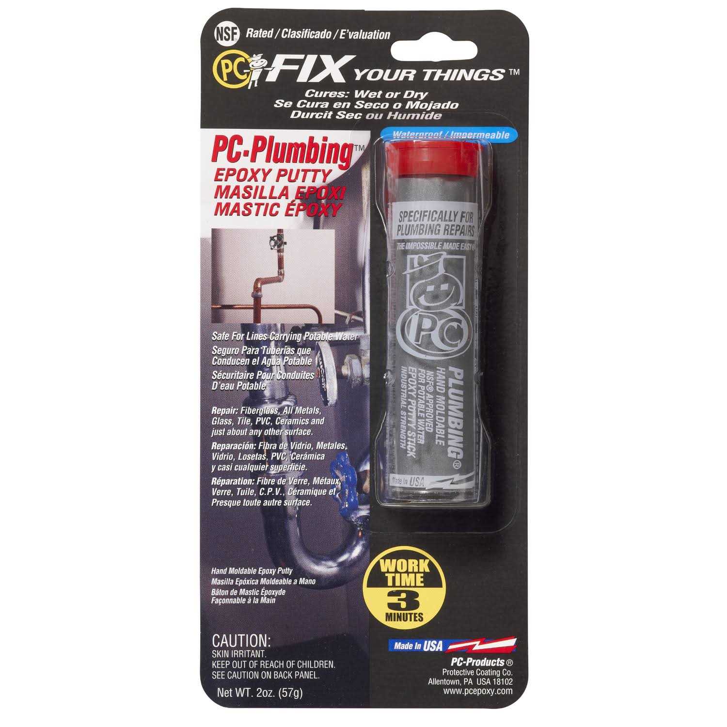 PC-Fahrenheit Epoxy Putty 1 oz 025543 - Zenithce