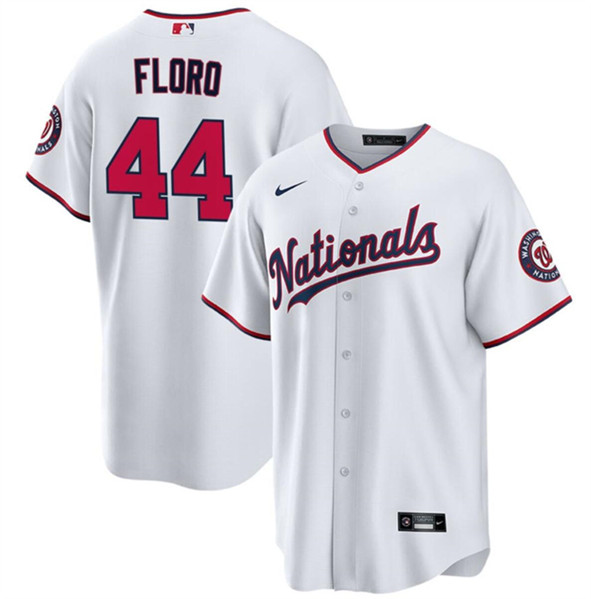 Washington Nationals #44 Dylan Floro White Cool Base Stitched Jersey - Zenithce