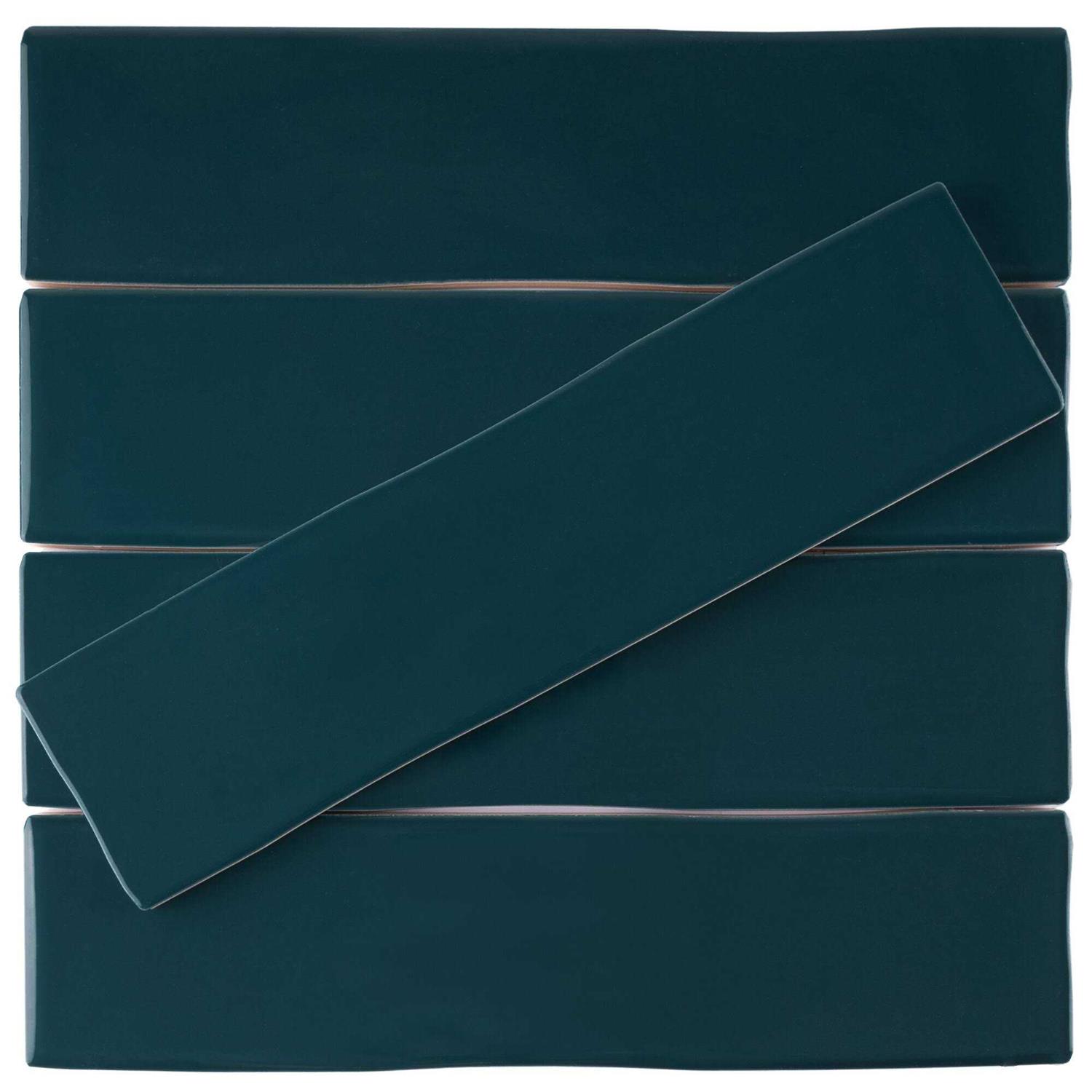 MOLOVO Kezma 2.95 in. x 11.81 in. Polished Ceramic Subway Wall Tile - Zenithce