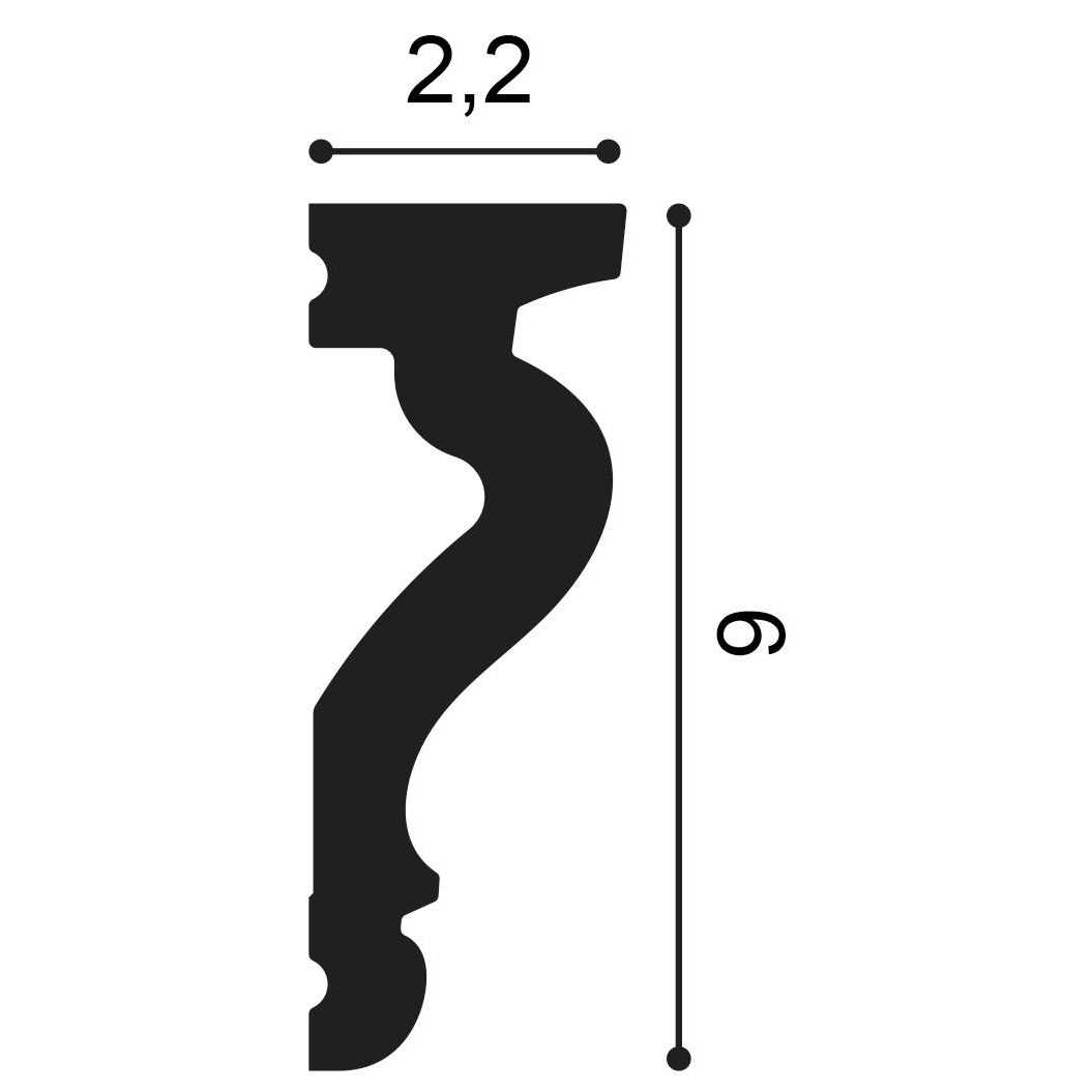 Orac Decor High Density Polyurethane Crown Moulding Primed C356 - Zenithce