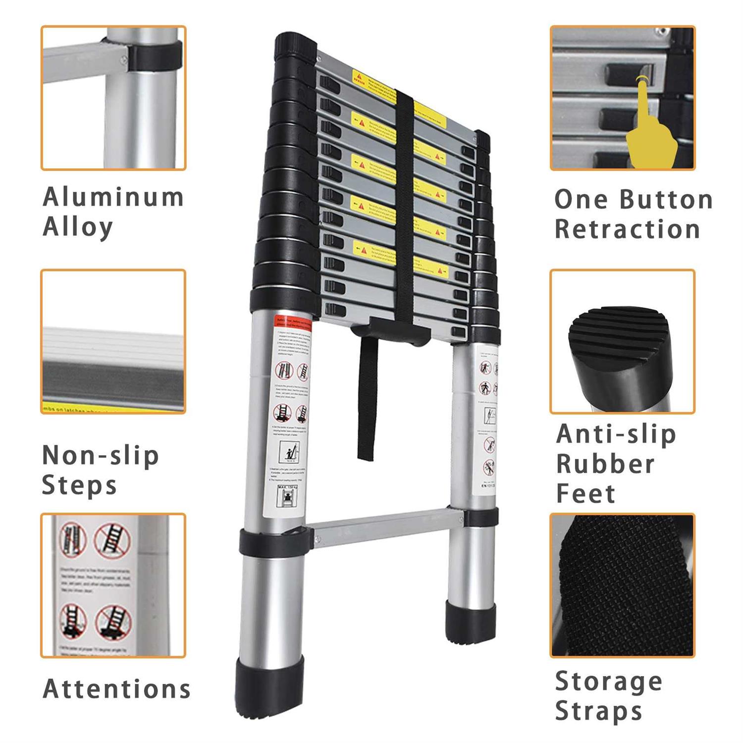 Telescopic Roof Gutter Cleaner Wand with Extendable Pole for Cleaning Leaves & Debris from the Ground - Zenithce