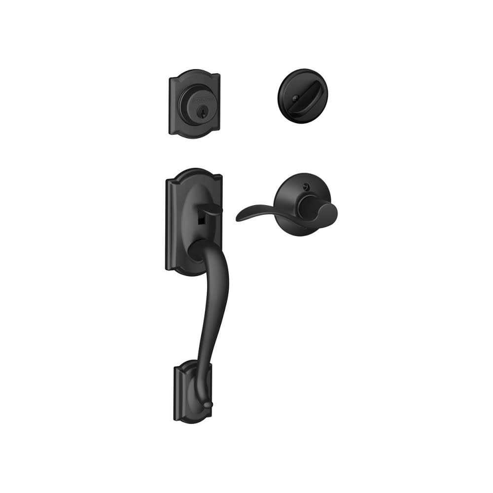 Schlage Camelot Single Cylinder Handleset and Right Hand Accent Lever - Zenithce