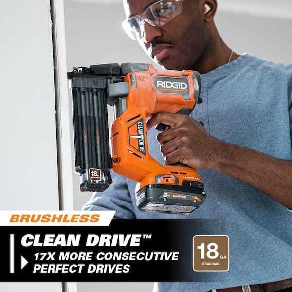 Ridgid 18V Brushless Cordless 18-Gauge 2-1/8 in. Brad Nailer - Zenithce