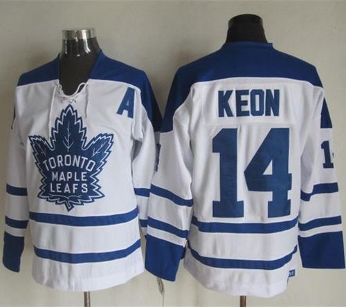 Maple Leafs #14 Dave Keon White CCM Throwback Winter Classic Stitched Jersey - Zenithce